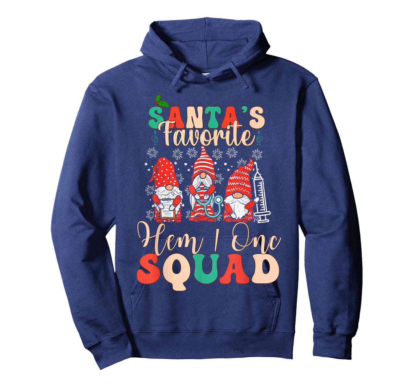 Christmas Oncology Hematology Nurse Squad Tee Peds Hem/Onc T-Shirt