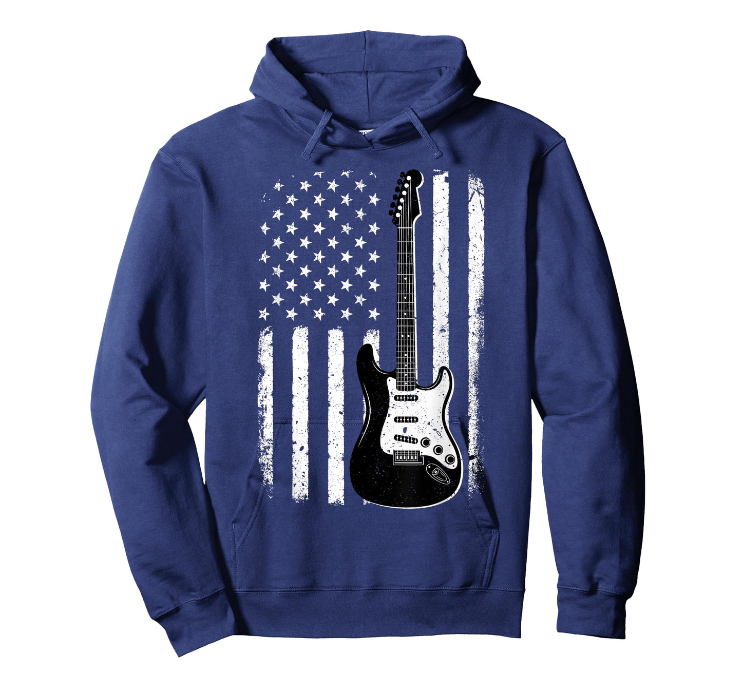 Guitar American Flag Guitarist USA Patriotic Electric Guitar T-Shirt