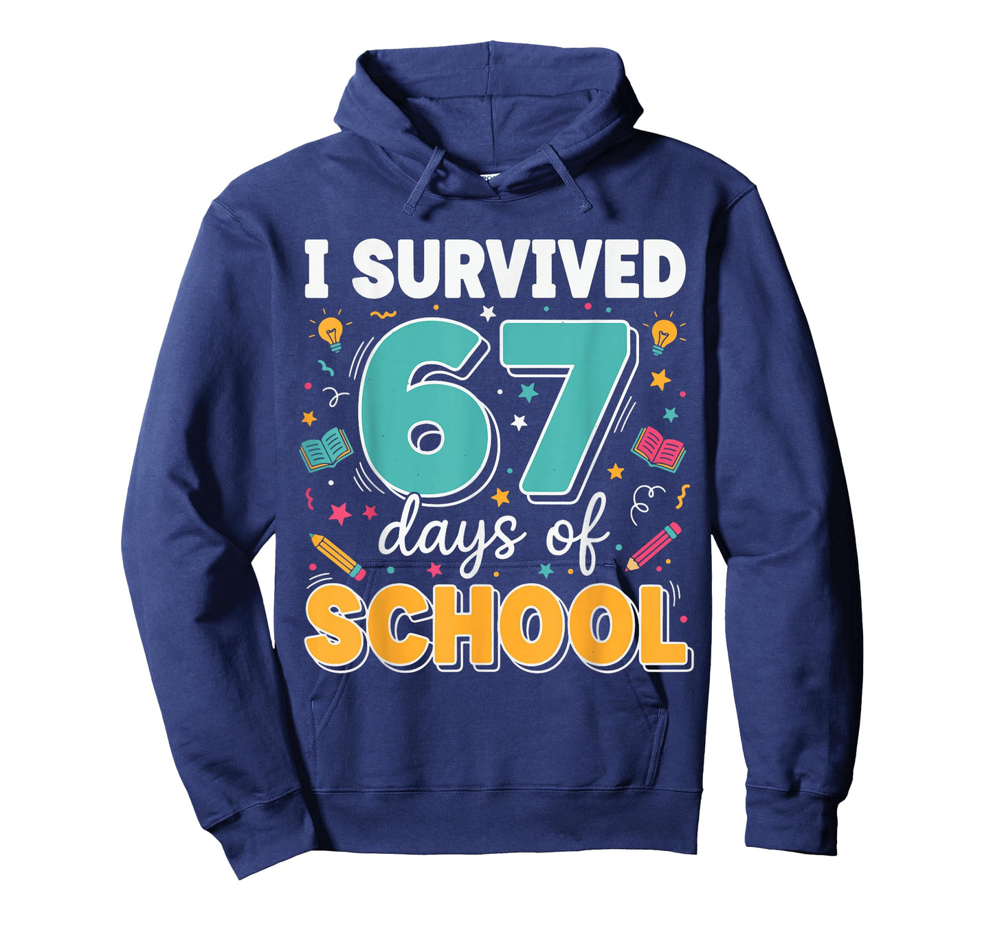 I Survived 67 Days of School Teacher Meme Funny Classroom T-Shirt