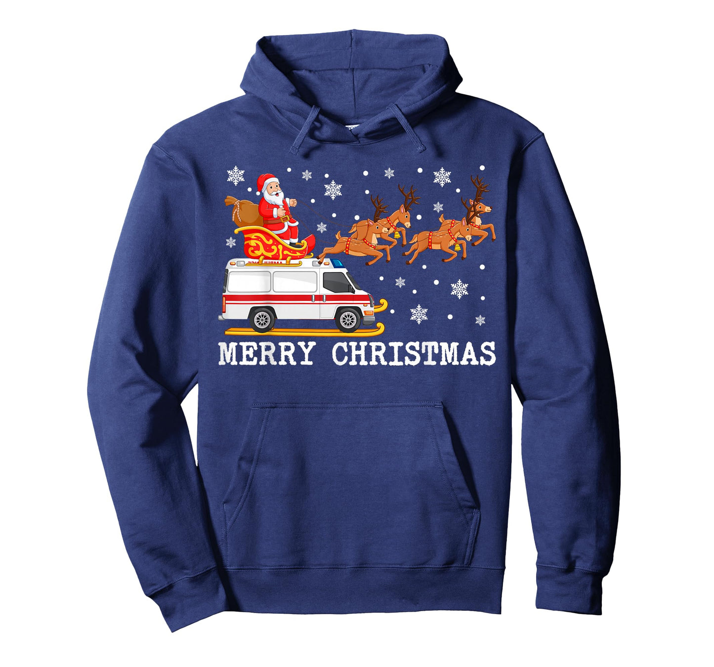 Ambulance Santa Claus Sleigh Christmas For EMS Pajama T-Shirt