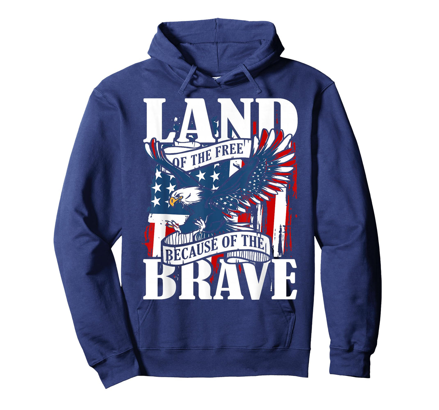 US Flag America Eagle Land of The Free Because of The Brave T-Shirt