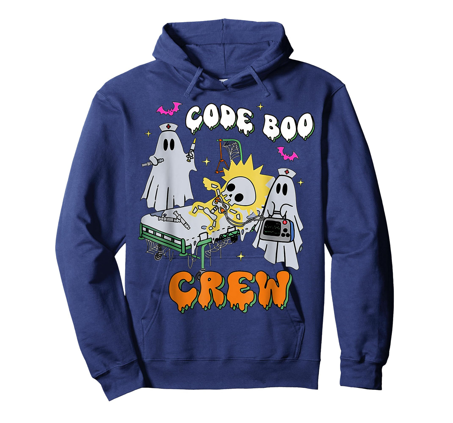 Code Boo Crew Funny Ghost Nurse Halloween Costume Nursing T-Shirt