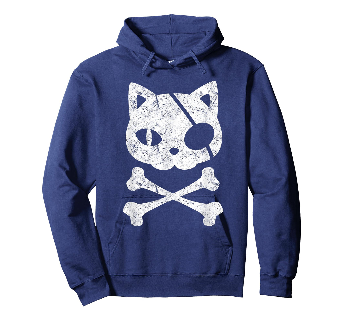 Vintage Pirate Cat Kitten Halloween Skull Cross Bones T-Shirt