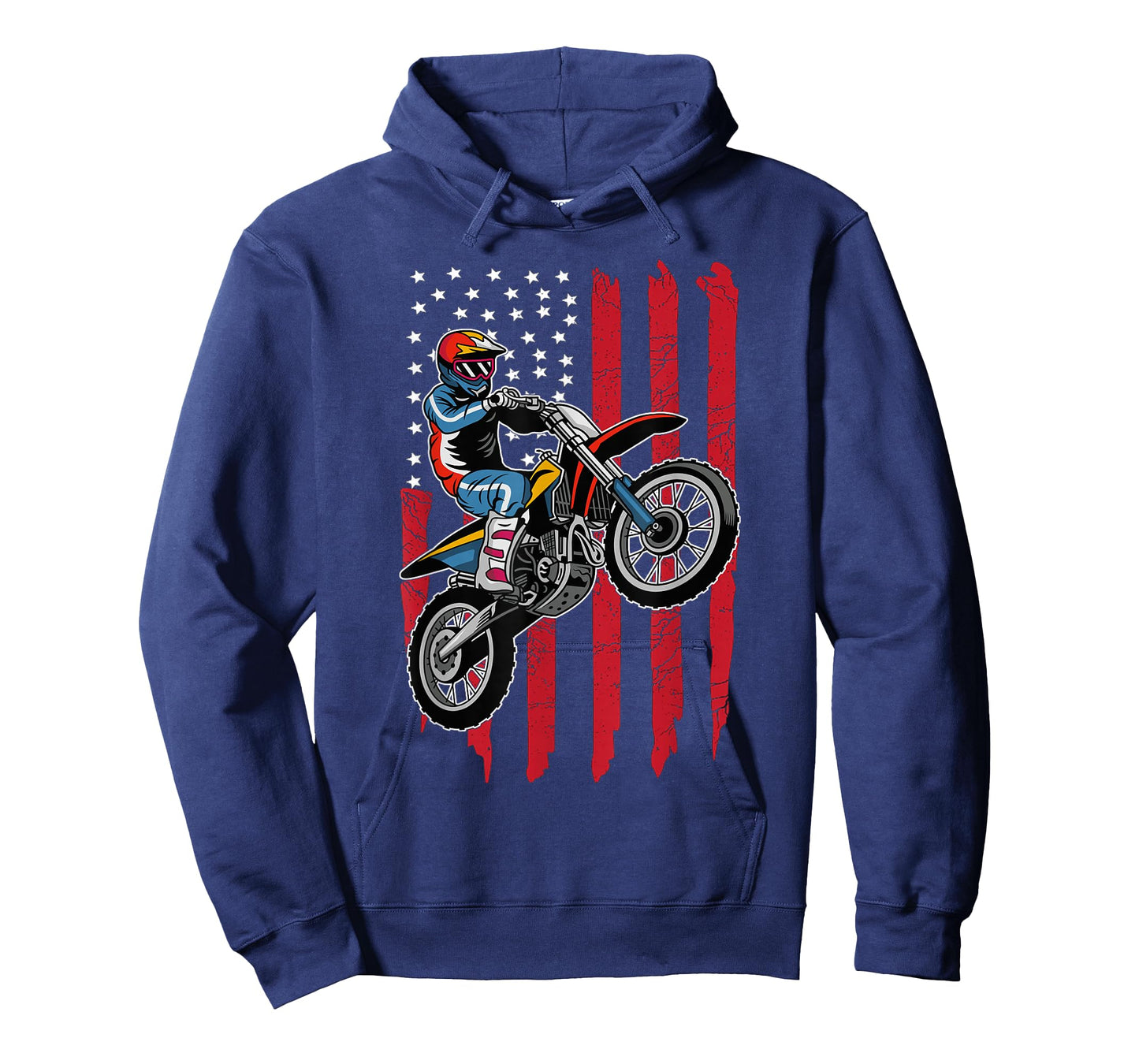 Motocross American Flag Bike Rider T-Shirt Motocross Clothes T-Shirt
