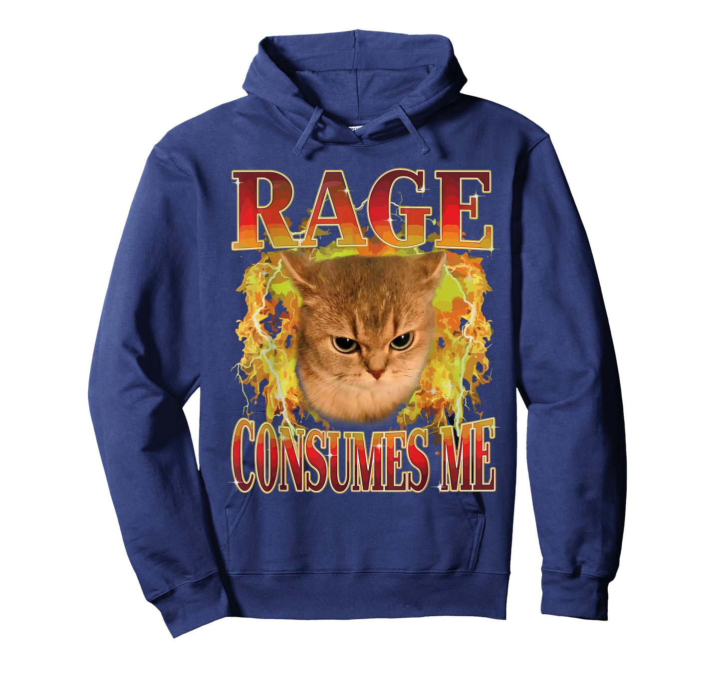 Cat Rage is Consuming Me Funny Angry Meme Cats Humor T-Shirt