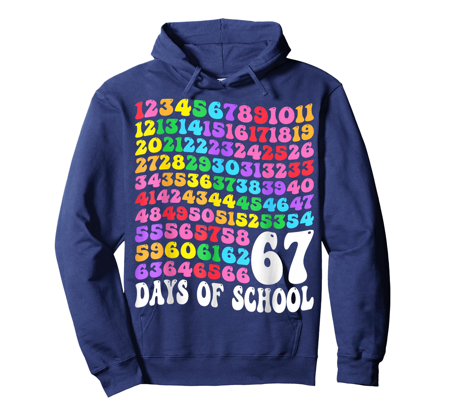 67th Day of School Teacher Kids 67 Math Numbers 100th Days T-Shirt