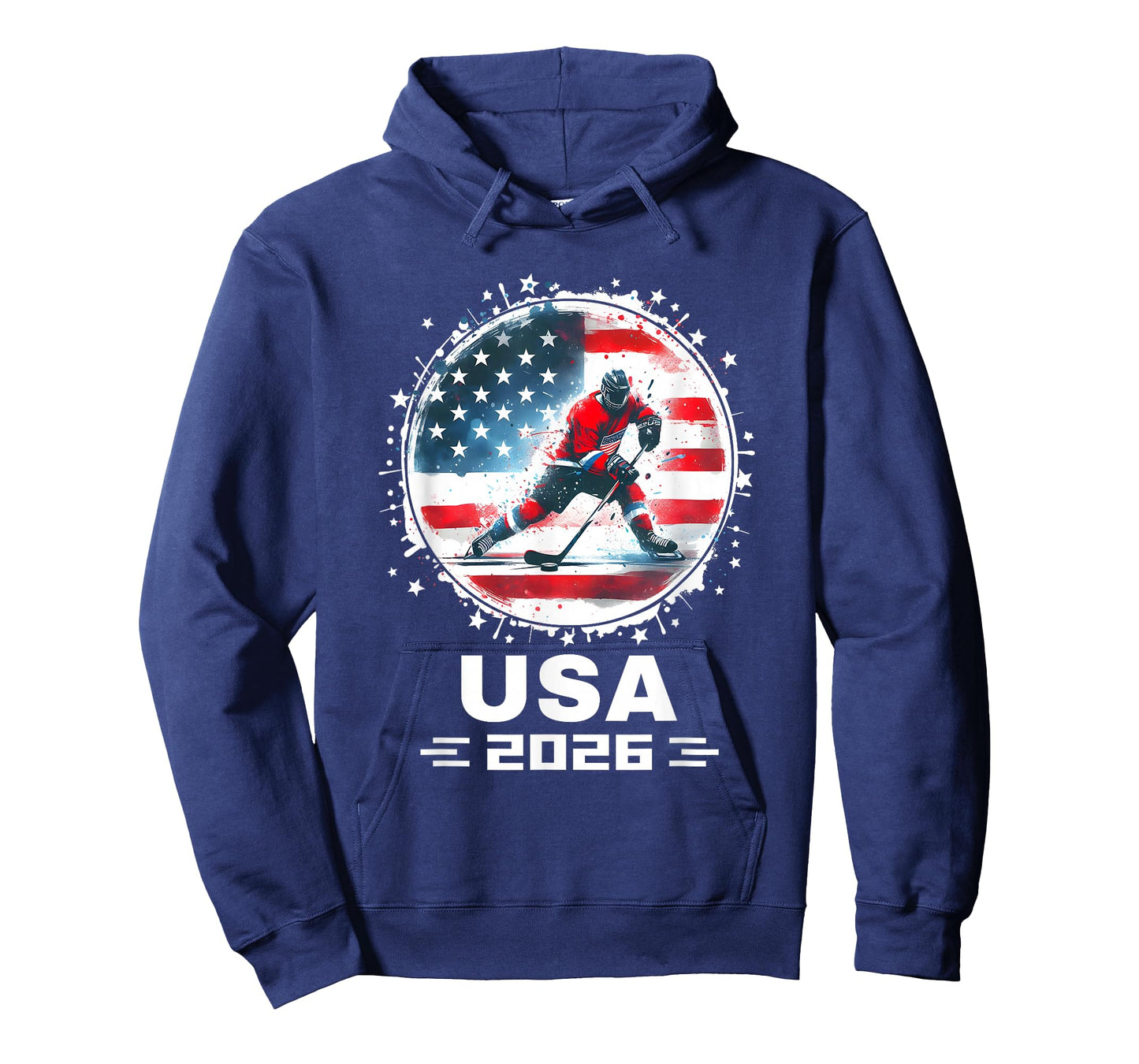 USA Team 2026 United States American Flag Hockey USA T-Shirt