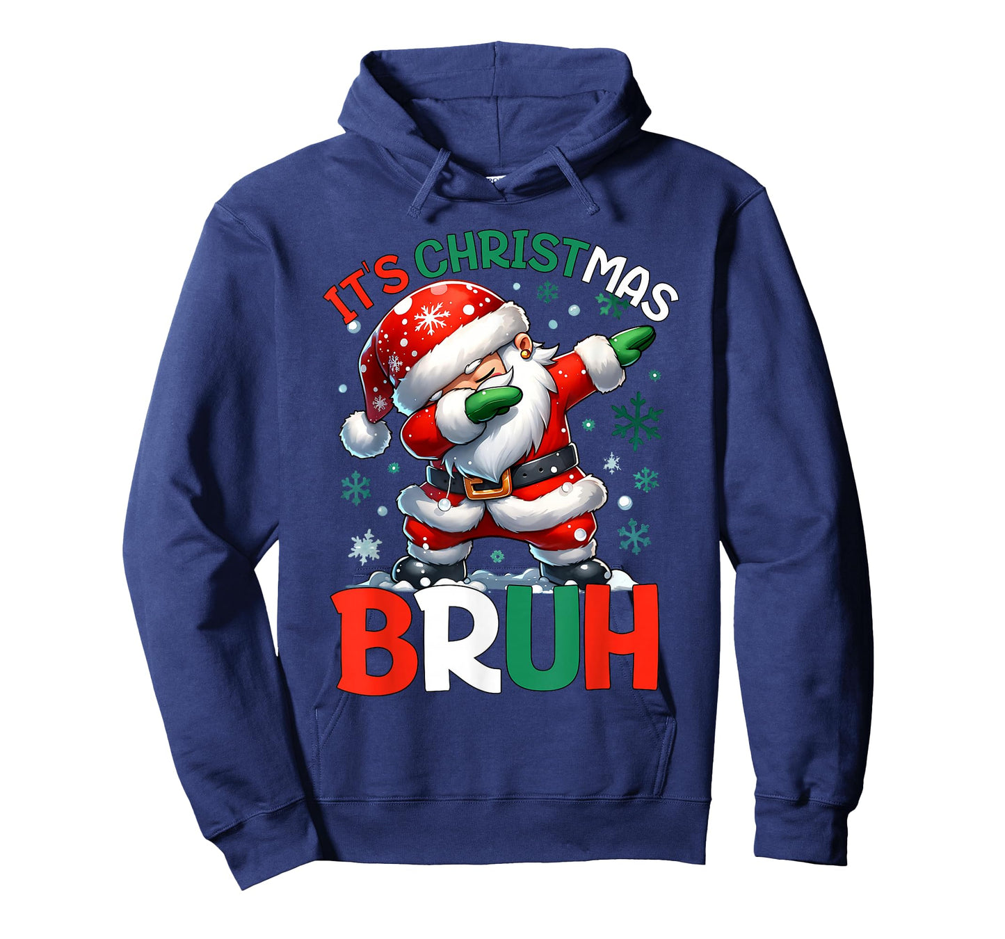 Bruh Dabbing Funny Christmas Holiday Santa Claus Xmas Boys T-Shirt
