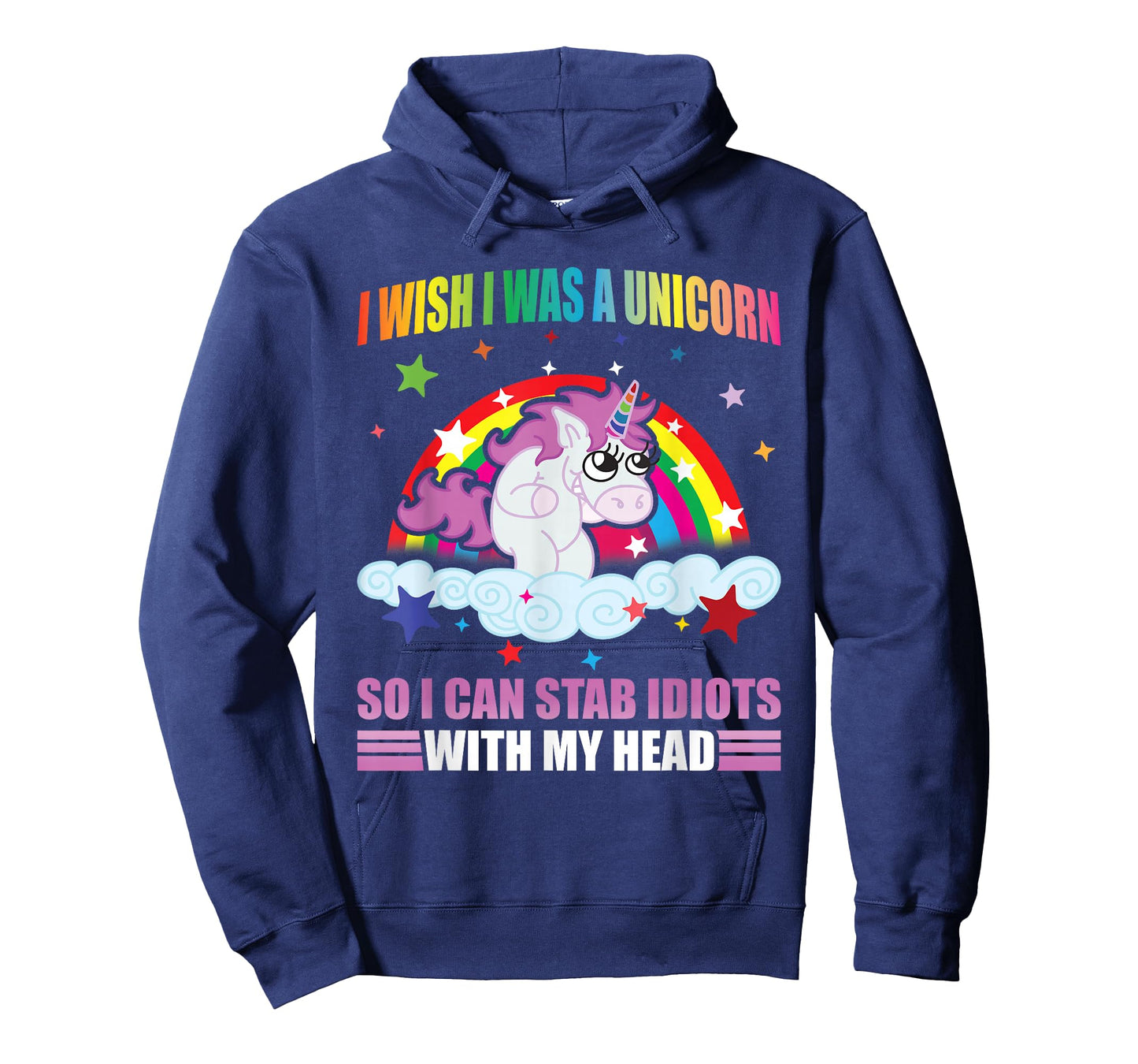 I Wish I Was A Unicorn Funny Unicorn I Hate People Unicorns T-Shirt