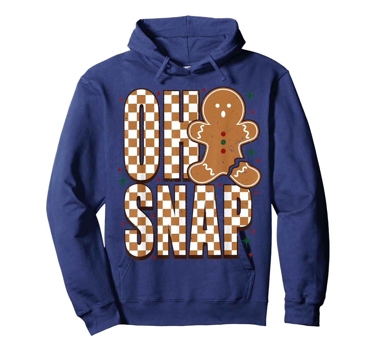 Oh Snap Gingerbread Man Funny Christmas Retro Women Men Kids T-Shirt