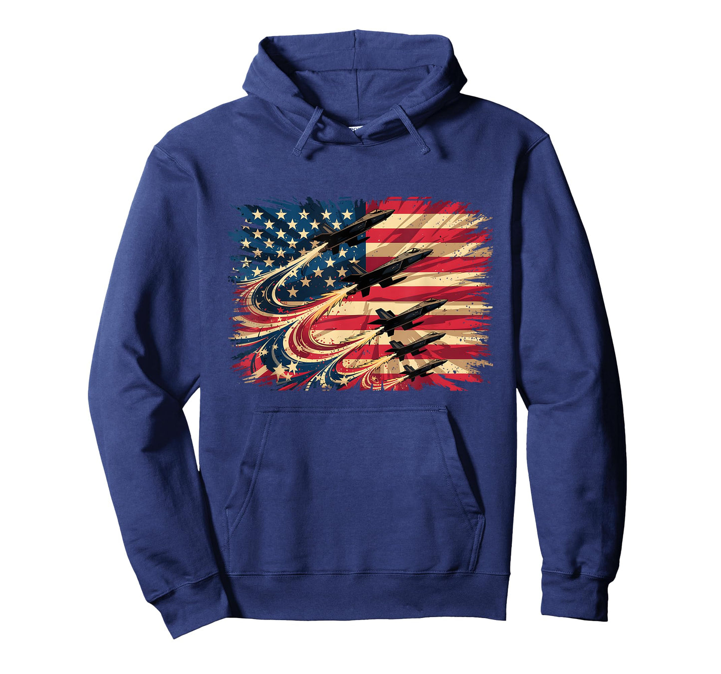 Patriotic Fighter Jets USA American Flag 4th of July Vintage T-Shirt