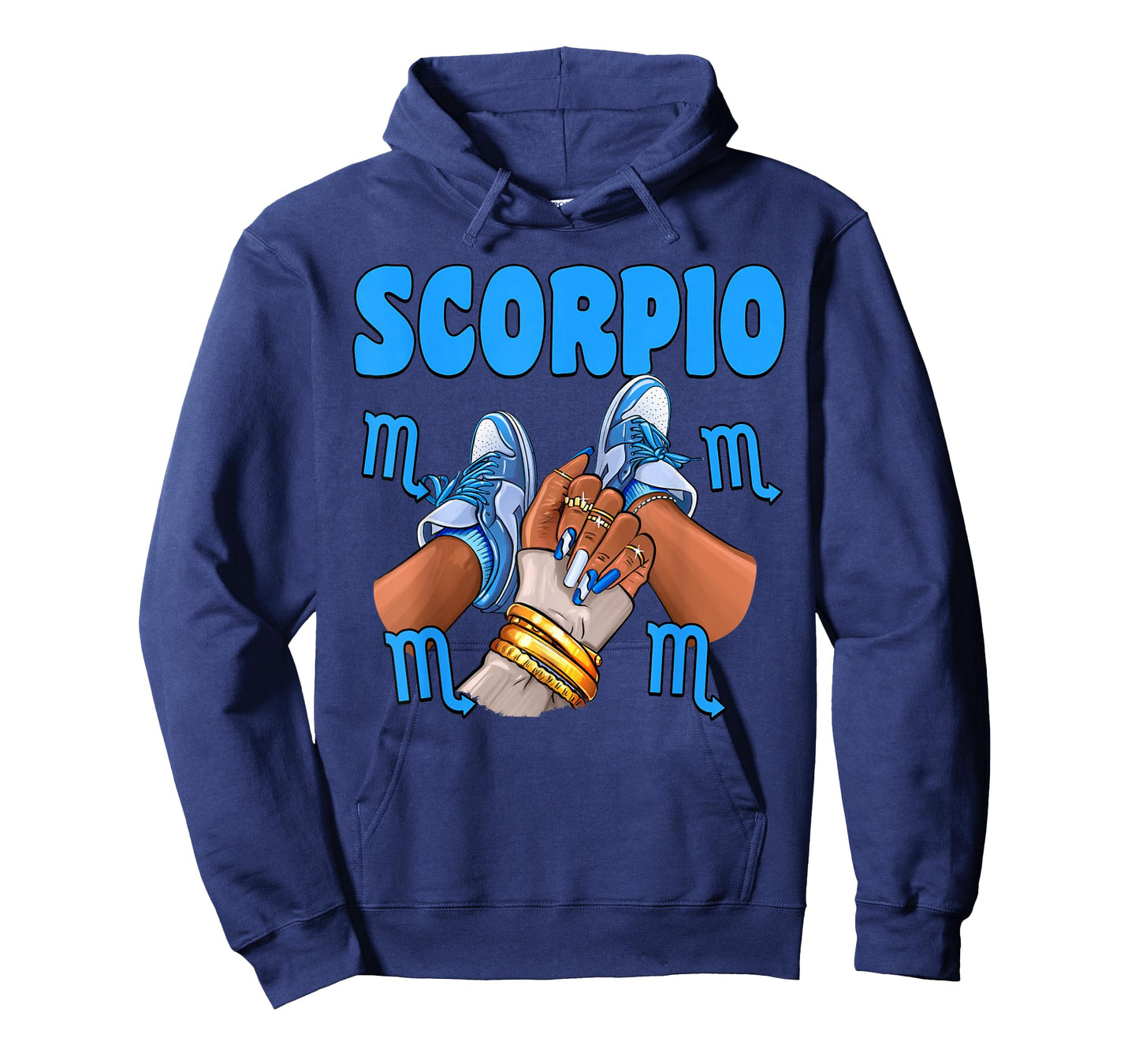 Scorpio Girl Sneakers Astrology Zodiac Bday Black Women T-Shirt