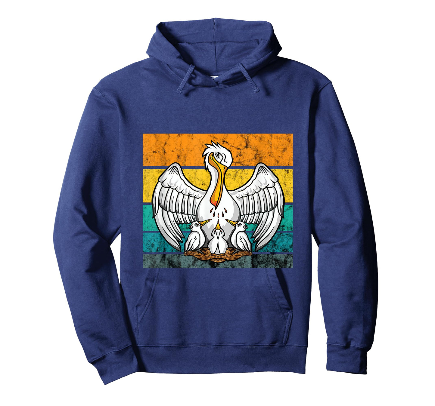 Pelican Bird Vintage Retro Pelican Chick Hatch Tropical Bird T-Shirt