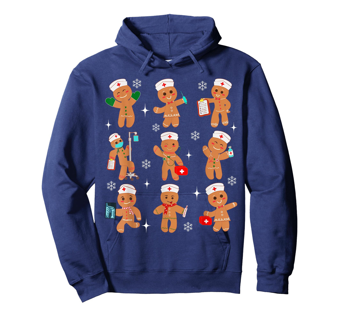 Cute Nurse Gingerbread Christmas Healthcare Workers Nursing T-Shirt