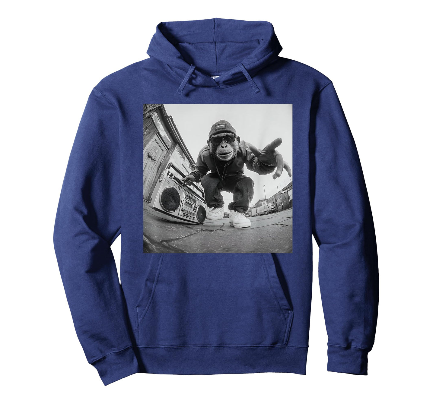 Retro Hip Hop Monkey Street Art Graphic T-Shirt