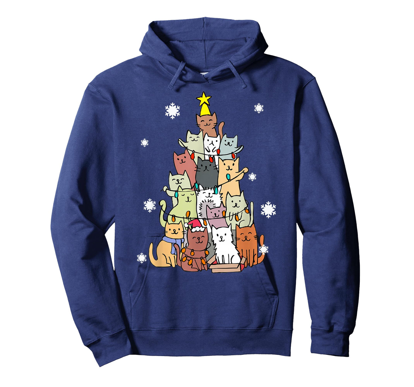 Ugly Christmas Sweater Cat Tree - Funny Xmas Cat Gift T-Shirt