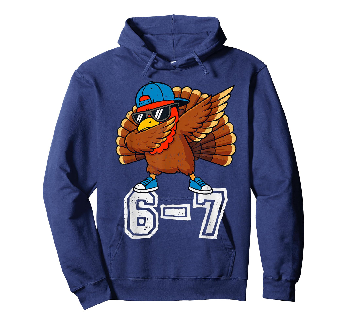 6 7 Six Seven Dabbing Turkey Gen Z Alpha Meme Slang Boy Kids T-Shirt