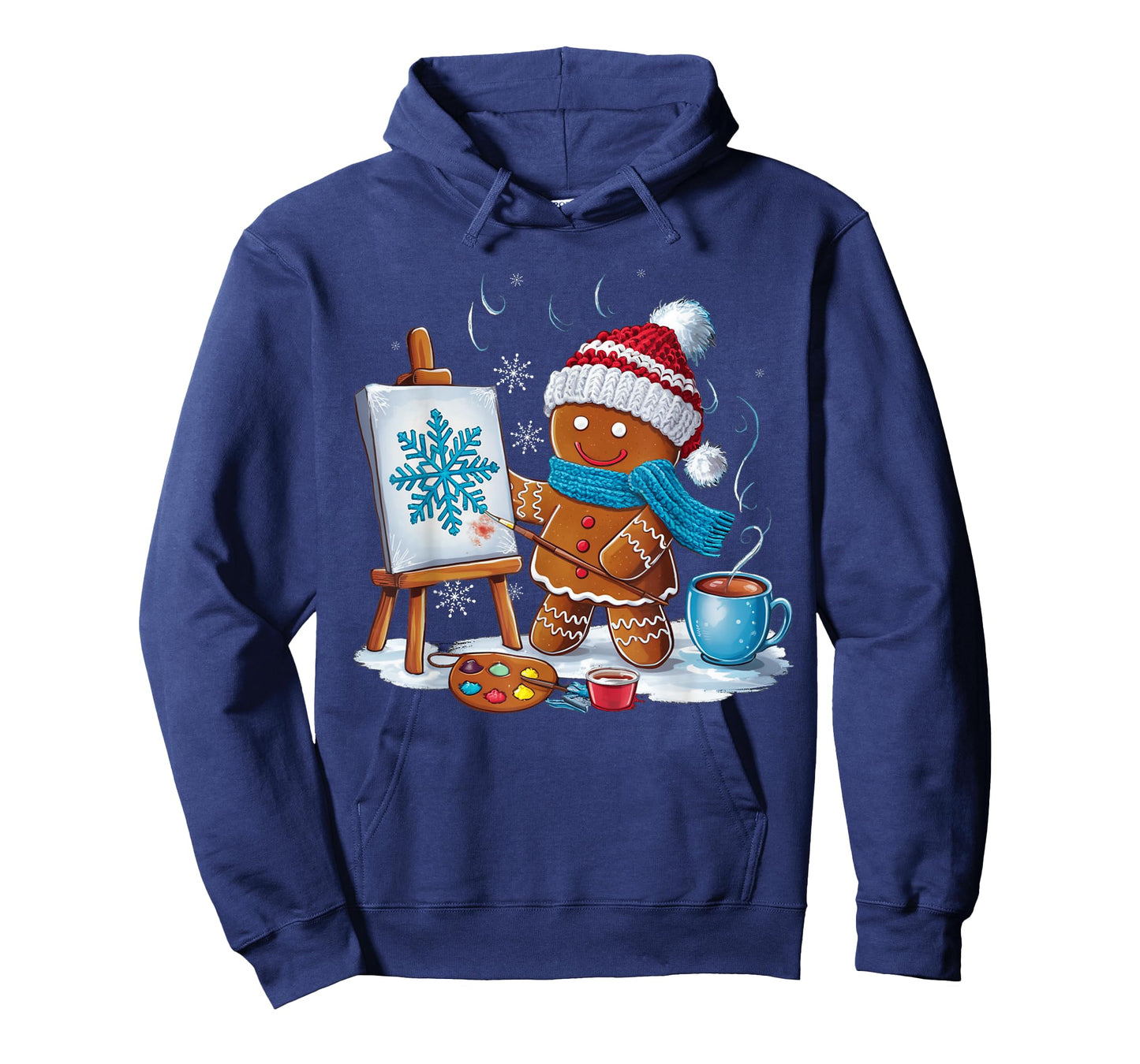 Artist Gingerbread Painter Art Teacher Student Christmas T-Shirt