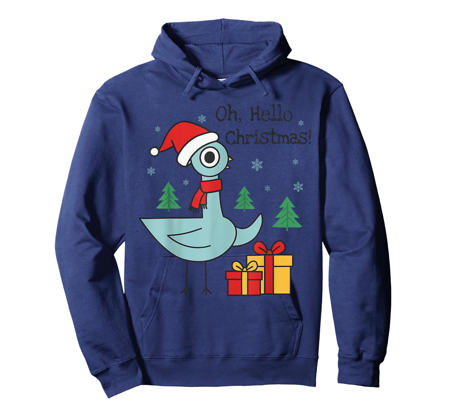 Oh Hello Christmas Pigeon Santa Hat Costume Cute Teacher T-Shirt