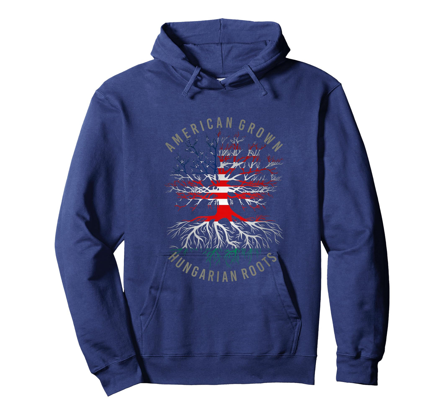 American Grown Hungarian Roots USA Hungary Flag Heritage T-Shirt