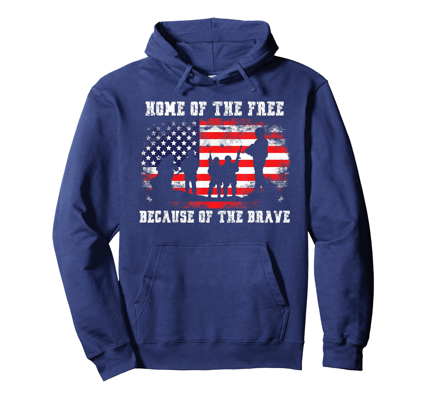 Home of The Free Because of The Brave American Flag T-Shirt