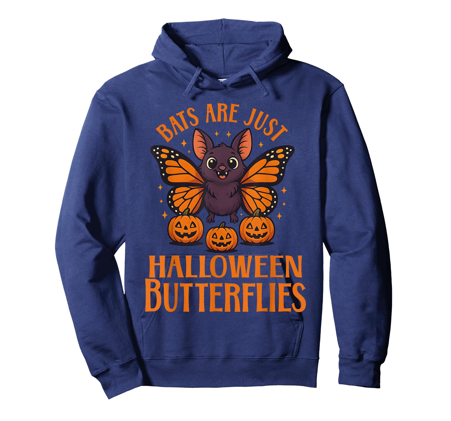 Creepy Cute Bat Halloween Butterfly with Pumpkins Funny Fall T-Shirt