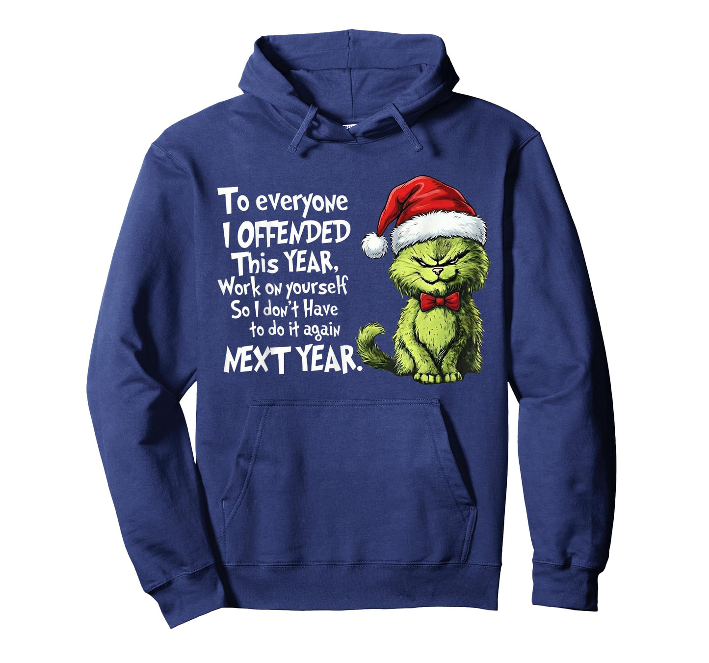 Funny Christmas Cat to Everyone I Offended This Year Xmas T-Shirt