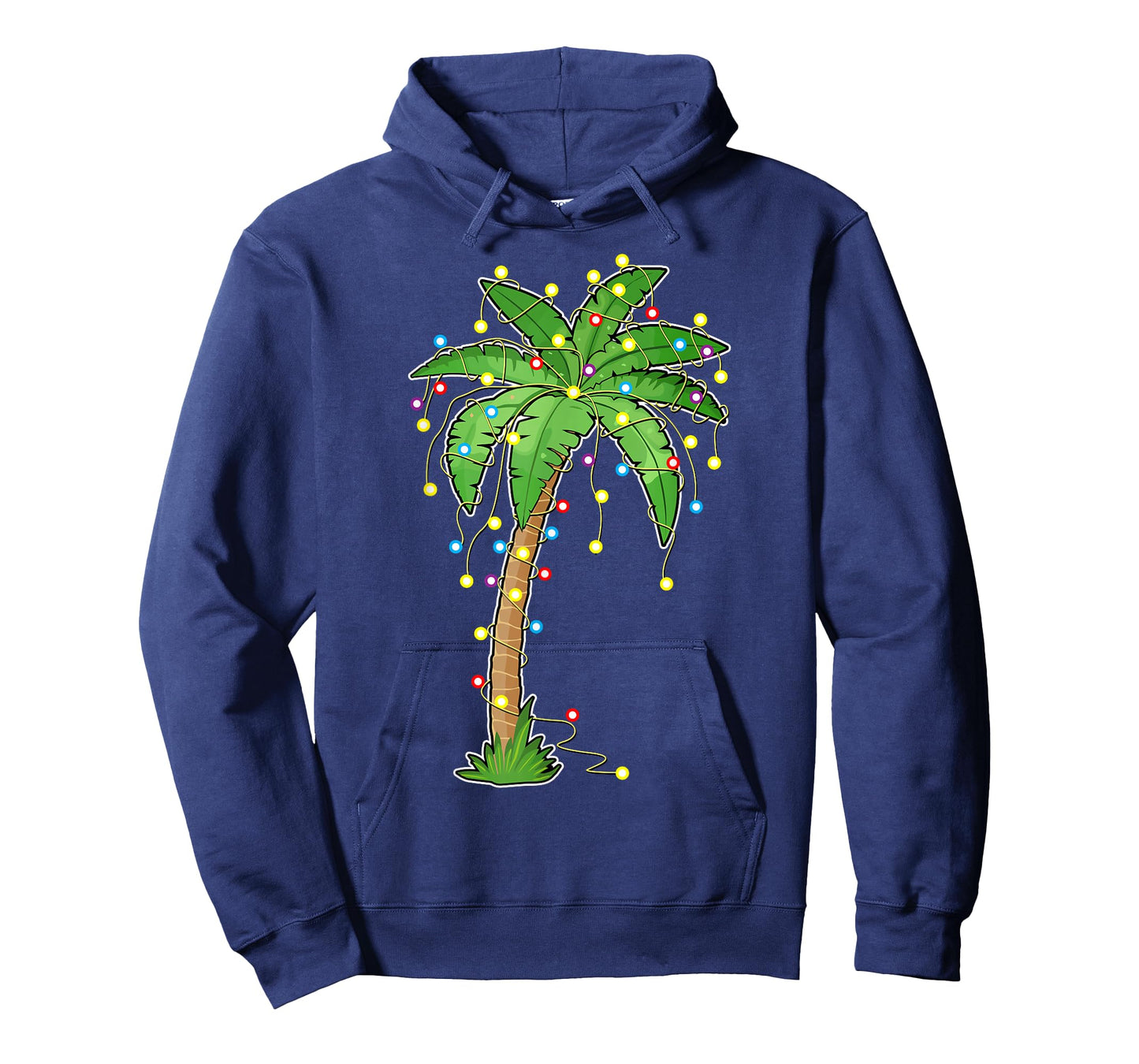 Christmas Lights Palm Tree Beach Funny Tropical Xmas Gift T-Shirt