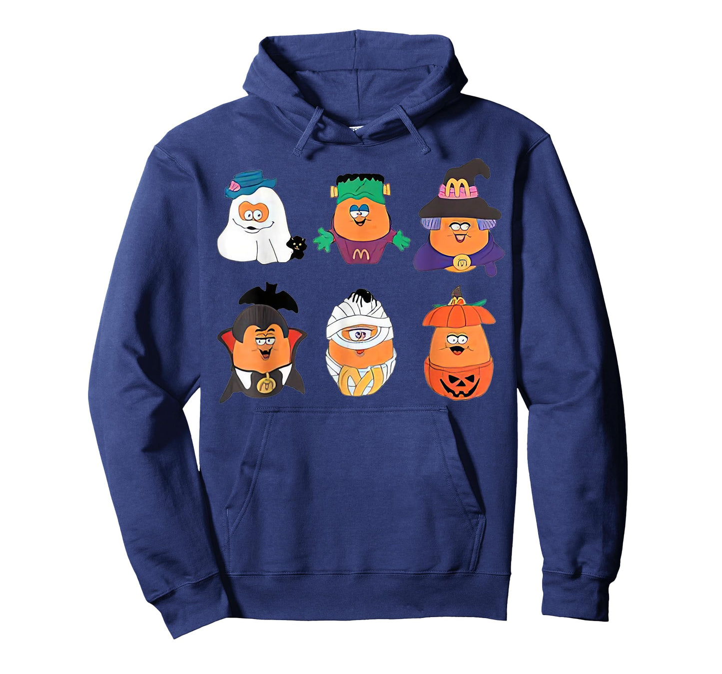 Chicken Nugget Halloween Retro 90S Pumpkin Boo T-Shirt