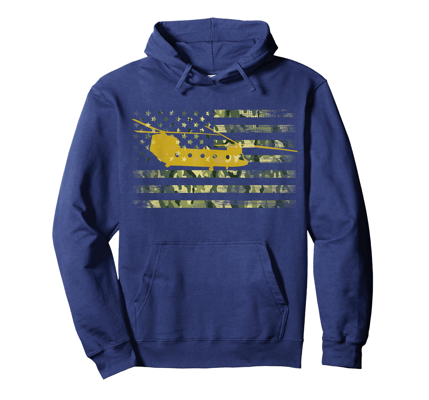 CH-47 Chinook Camo Flag Military Helicopter Shirt T-Shirt