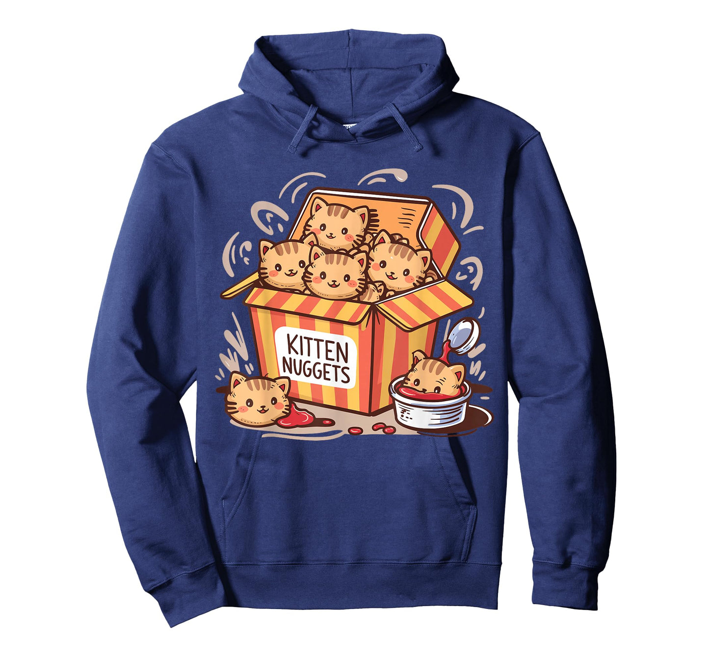 Kitten Nuggets Food Pun Cat Lover Chicken Nuggets T-Shirt