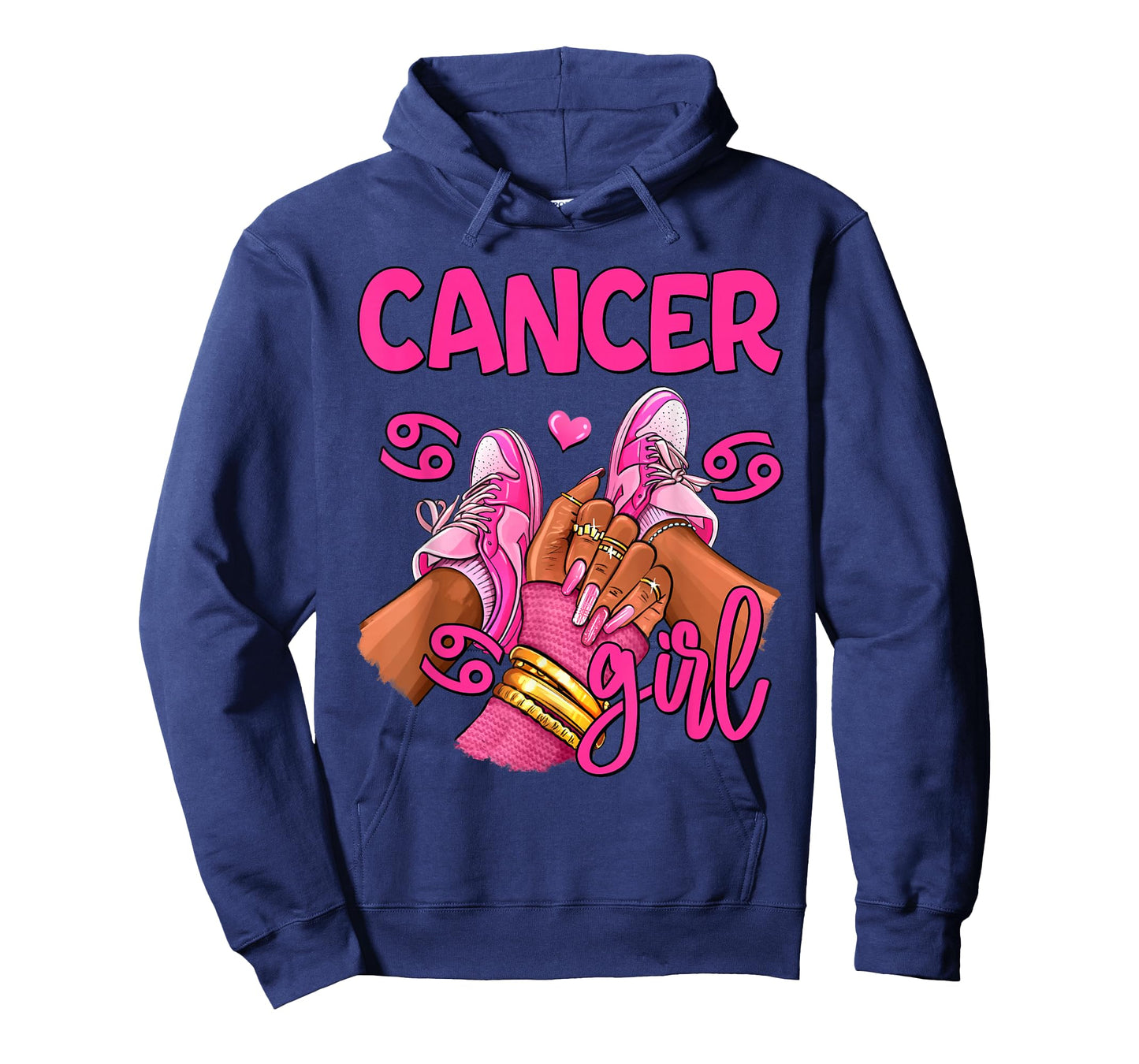 Cancer Girl Birthday Queen Women Sneakers Zodiac Sign T-Shirt