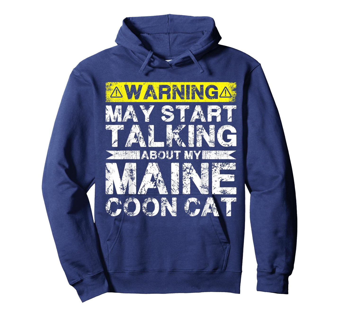 Warning May Start Talking About My Maine Coon Cat Men Women T-Shirt