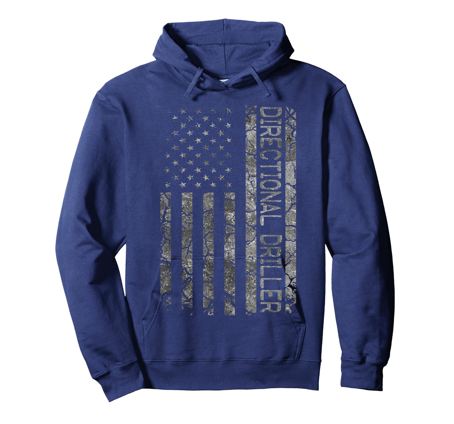 American Flag Job Title Worker Funny Directional Driller T-Shirt for Women Men