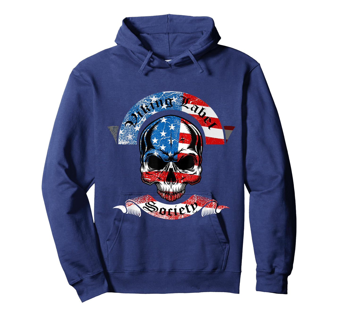 Viking Label Society American Flag Skull T-Shirt