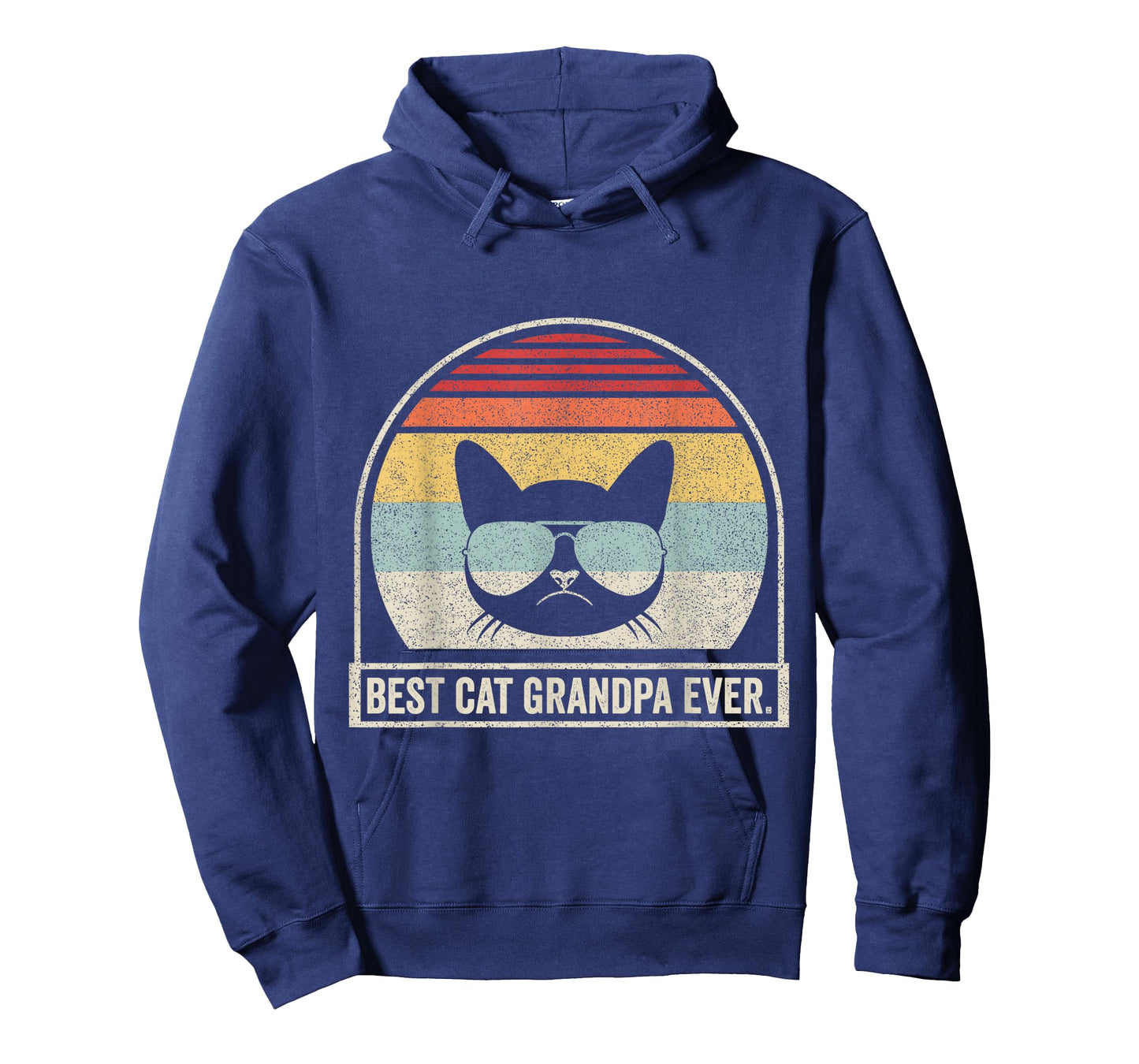 Retro Vintage Best Cat Grandpa Ever T-Shirt for Men Women Girls Kids