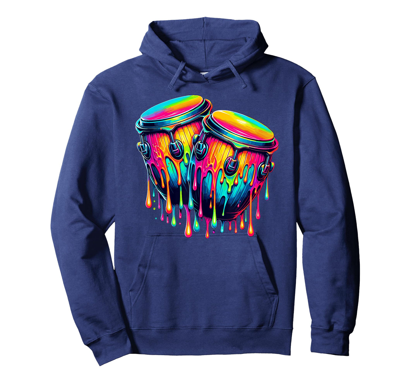 Dripping Paint Art Bongo Player Bongos T-Shirt