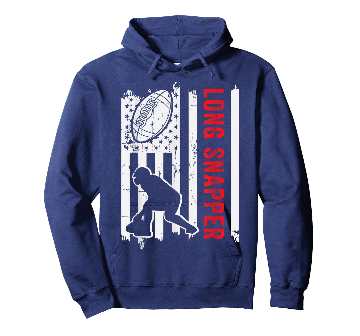 American Flag Long Snapper Football Player Position Team T-Shirt