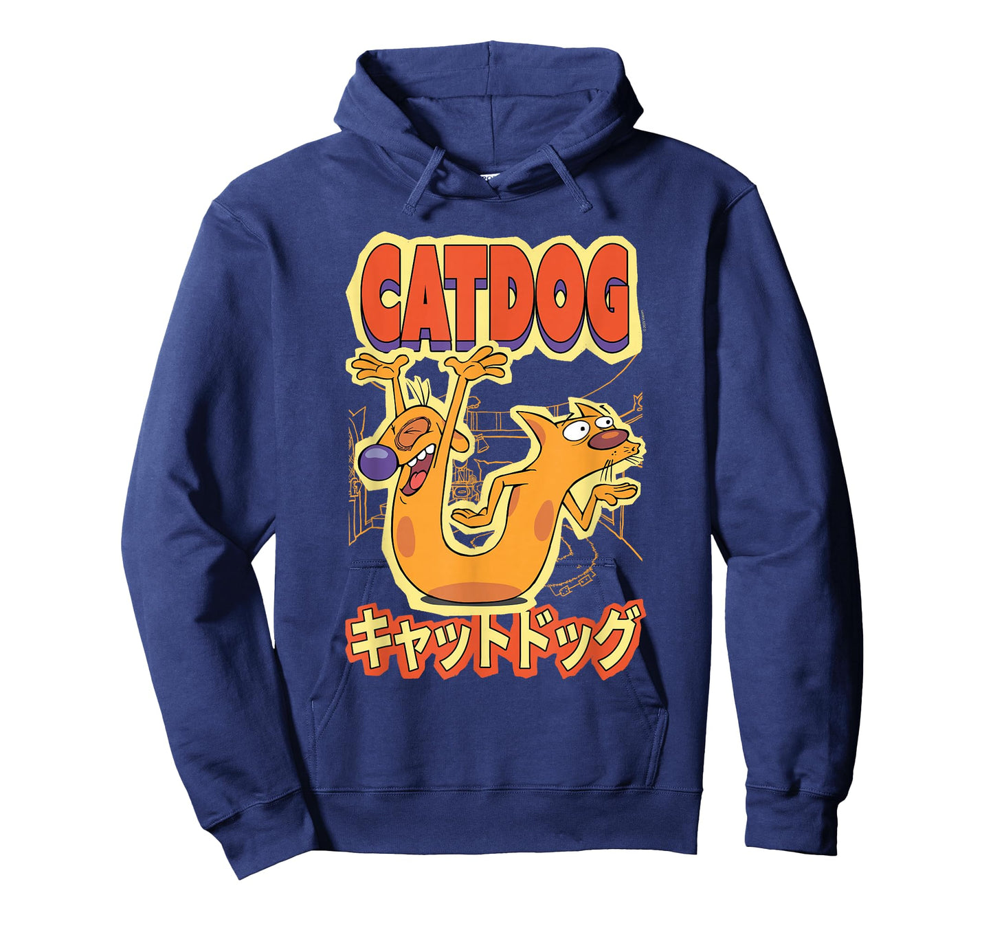 CatDog Dancing Kanji Logo Cartoon T-Shirt