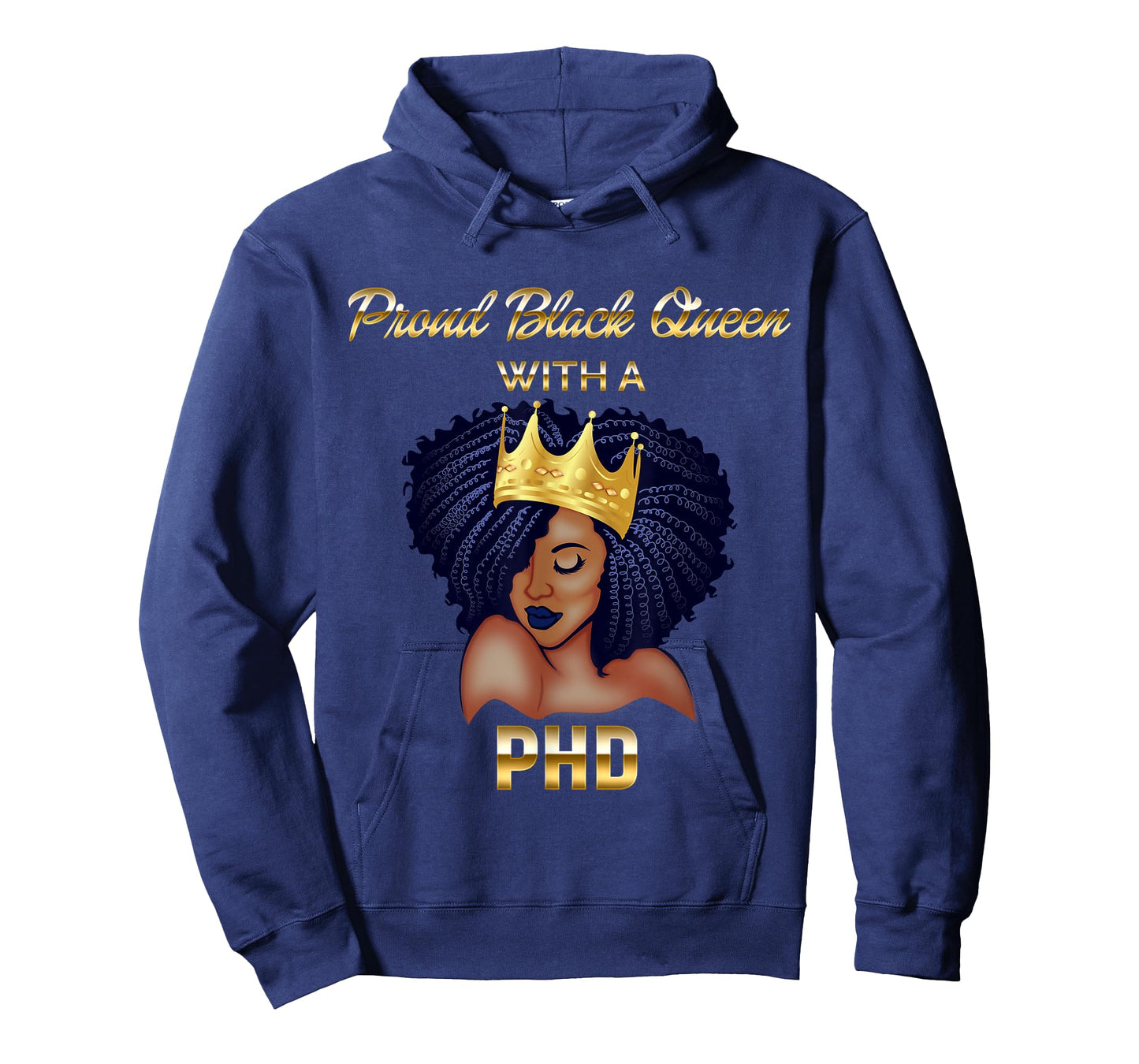 Proud Black Queen PhD Doctorate Degree Graduation T-Shirt T-Shirt