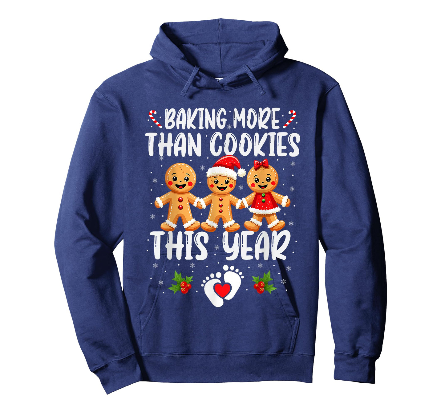 Baking More Than Cookies This Year Christmas Pregnancy T-Shirt