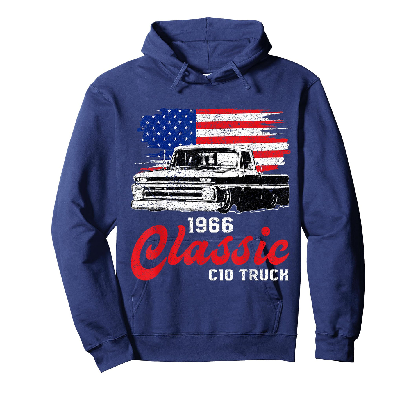 1966 66 c10 Truck American Flag T-Shirt