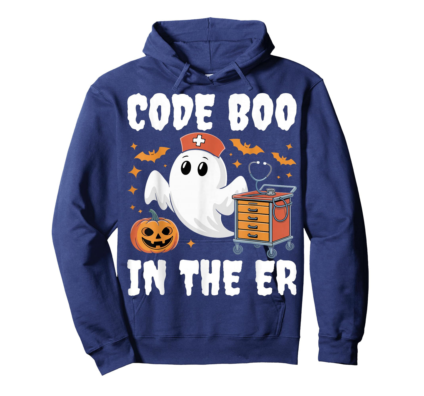Code Boo In The ER Emergency Room Nurse Spooky Halloween T-Shirt