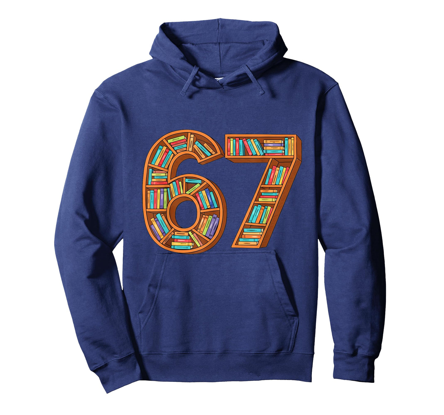 Funny Reading 67 Six Seven Meme Teacher Book Lover Bookshelf T-Shirt