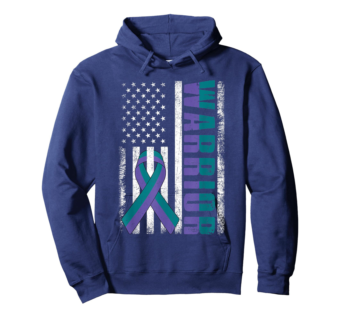 Anal Cancer Awareness Day Warrior American Flag T-Shirt for Women Men
