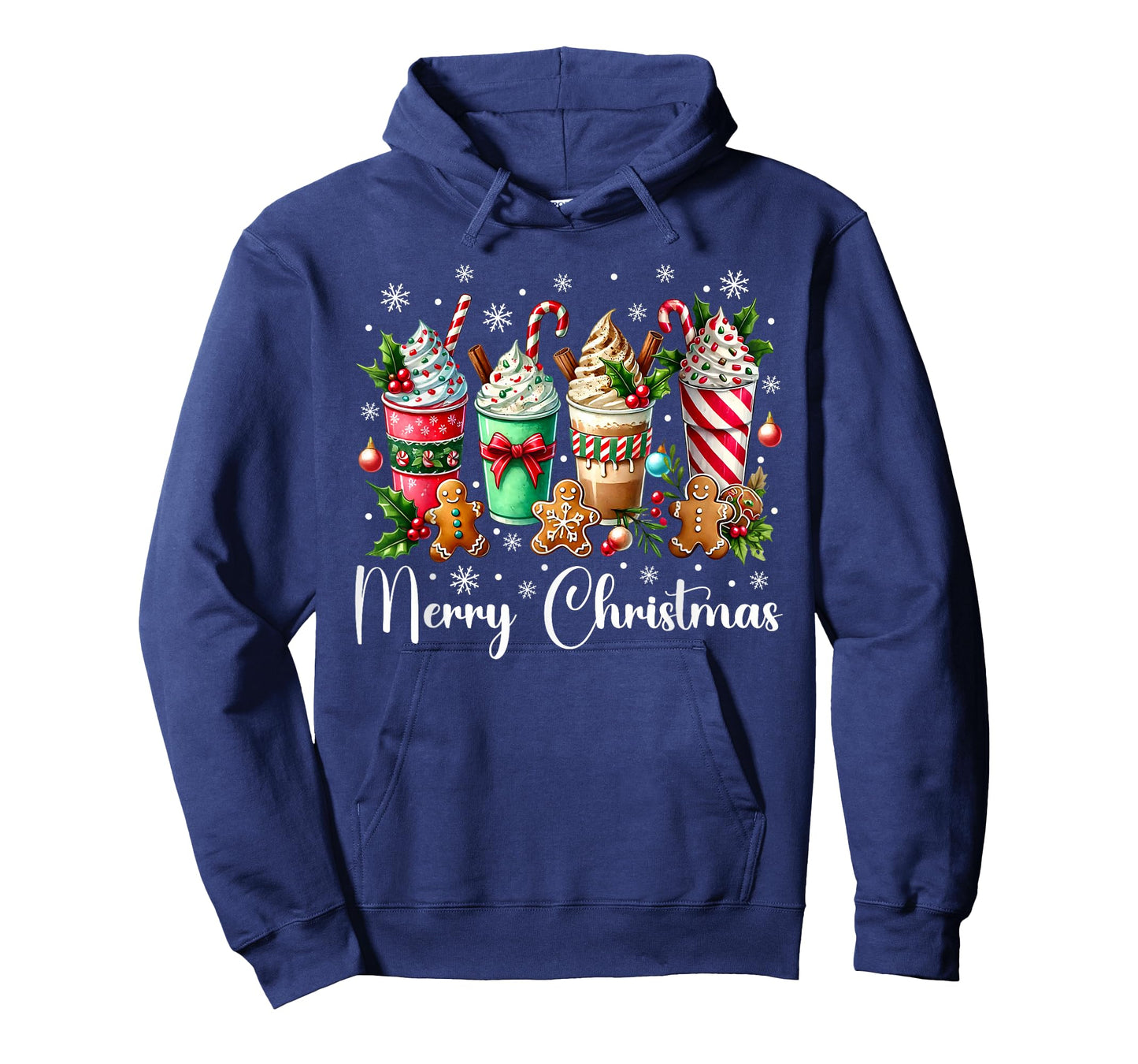 Christmas Pajamas Gingerbread Christmas Coffee Hot Cocoa T-Shirt
