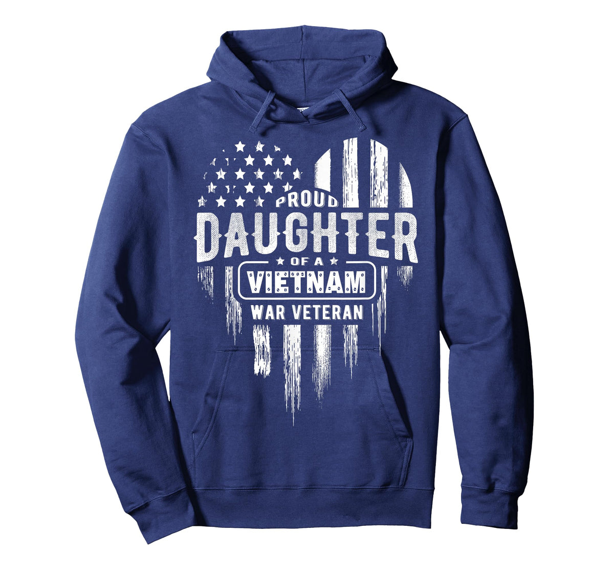 Proud Daughter Vietnam Vet Dad Veterans Day American Flag T-Shirt