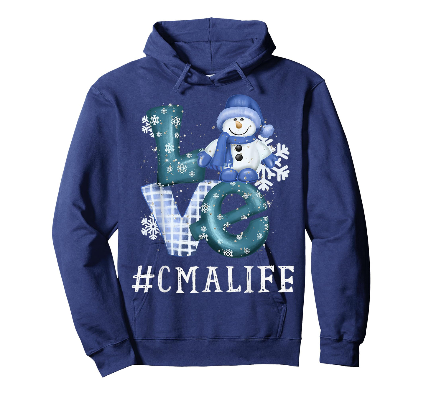 CMA Certified Medical Assistant Love Snowman Winter Season T-Shirt