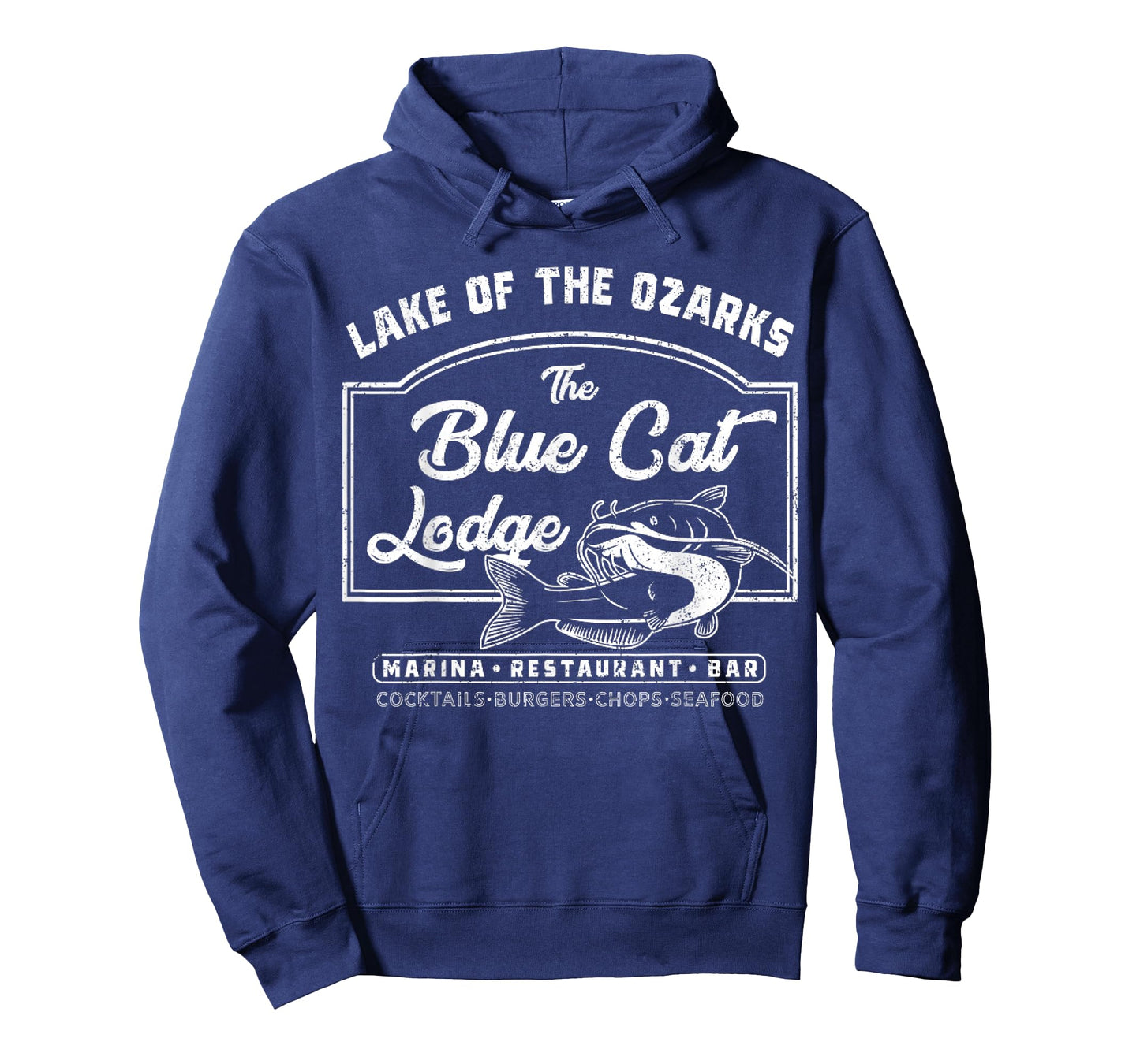 Vintage The Blue Cat Lodge Lake of The Ozarks T-Shirt
