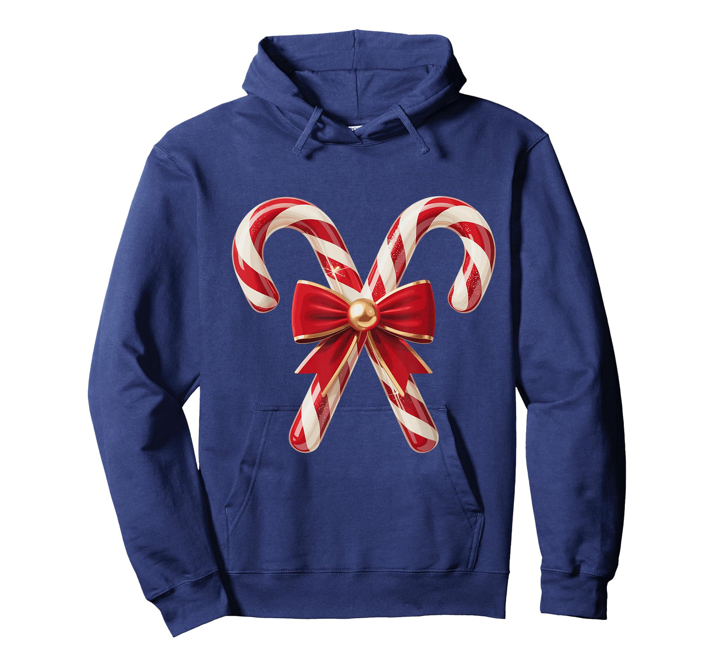 Candy Cane Coquette Bow Christmas Girls Women T-Shirt